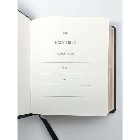 Whitaker House Bible KJVER Black Leather Special Margin Large Print Red Letter - Picture 8 of 12